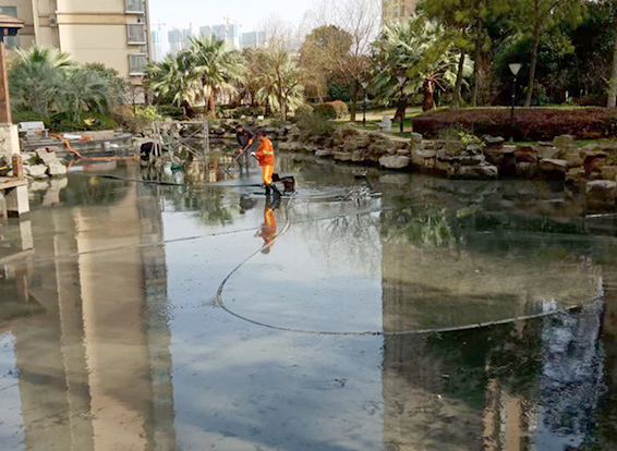 翔安景观池淤泥清理